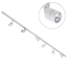 2 Metre Track Lighting with 6 Soho GU10 Fixture & Halogen Bulbs - White