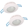 2 Pack of Eccles Outdoor Conduit Mount PIR Sensor - White