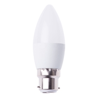 3 Watt B22 Bayonet Cap Candle Light Bulb - Cool White