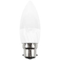 4 Watt LED B22 Bayonet Cap Candle Bulb - Cool White