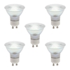 5 Pack of 5 Watt GU10 LED Dimmable Light Bulb - Warm White