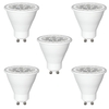 5 Pack of 5 Watt GU10 LED Dimmable Light Bulbs - Cool White