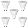 5 Pack of 5 Watt GU10 LED Dimmable Light Bulbs - Cool White