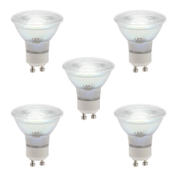 5 Pack of 5 Watt GU10 LED Light Bulb - Natural White