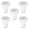 5 Pack of 5 Watt LED GU10 4000K Light Bulb - Natural White