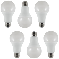 6 Pack of 15 Watt Large GLS LED E27 Edison Screw Light Bulb - Daylight White