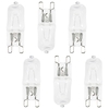 6 Pack of 18 Watt G9 Halogen Capsule Light Bulb - Clear