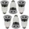 6 Pack of 5 Watt LED E27 Edison Screw Spotlight Light Bulb - White