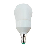 9 Watt SES E14 CFL Energy Saving Silicone Golf Ball Light Bulb - White
