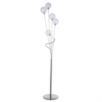 Allium 5 Light Satin Nickel Floor Lamp with Dimmable Bulbs