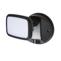 Alma Single 10 Watt LED Outdoor Flood Light - Black