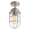 Cari 1 Light Caged Outdoor Lantern - Stainless Steel