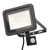 Langton Outdoor LED 20 Watt Slimline Wired Flood Light with PIR Sensor - Black