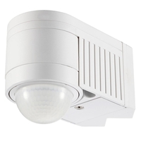 Luton Outdoor 360 Degree Corner Mount PIR Sensor - White