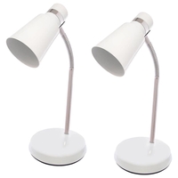 Pack of 2 Schlern LED Flexi Neck Task Lamps - White