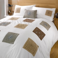 Patchwork Single Duvet Set - Natural