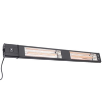 Rectangle 147.8cm 3000W Patio Radiant Ceiling or Wall Mounted Heater - Black