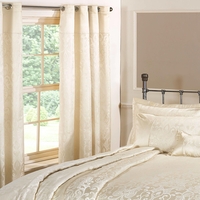 Regency New Jacquard Curtains 66 x 54Inches - Cream