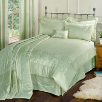 Regency New Jacquard Green Double Duvet Cover