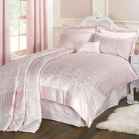 Regency New Jacquard Pink Double Duvet Cover