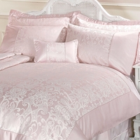 Regency New Jacquard Pink Pair of Pillowcases