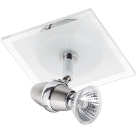 Ring Plato Glass Single Ceiling Spotlight