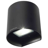 Stanley Tronto Outdoor LED Round Up & Down Wall Light - Black