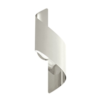 Visconte Troyes Small Wavy LED Wall Light - White and Chrome