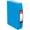 5 Star Box File Polypropylene with Twin Clip Lock Foolscap Blue