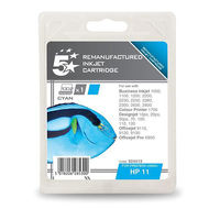 5 Star Compatible Inkjet Cartridge Page Life 1750pp Cyan [HP No. 11 C4836A Alternative]
