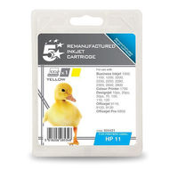5 Star Compatible Inkjet Cartridge Page Life 1750pp Yellow [HP No. 11 C4838A Alternative]