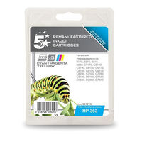 5 Star Compatible Inkjet Cartridge Page Life 350pp Colour [HP No. 363 CB333EE Alternative]