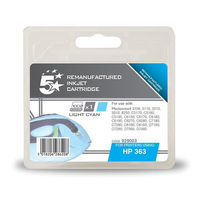 5 Star Compatible Inkjet Cartridge Page Life 350pp Light Cyan [HP No. 363 C8774EE Alternative]