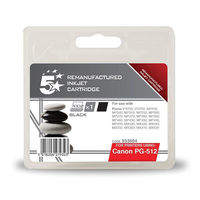 5 Star Compatible Inkjet Cartridge Page Life 400pp Black [Canon PG-512BK Alternative]