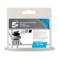 5 Star Compatible Inkjet Cartridge Page Life 450pp Black [HP No. 338 C8765EE Alternative]