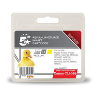 5 Star Compatible Inkjet Cartridge Page Life 545pp Yellow [Canon CLI-526Y Alternative]