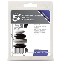 5 Star Compatible Inkjet Cartridge Page Life 600pp Black [Brother LC1240BK Alternative]