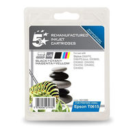 5 Star Compatible Inkjet Cartridges Page Life 4x250pp 4 Colour CMYK [Epson T061540 Alternative] [Pack 4]