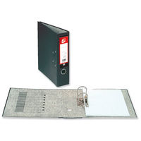 5 Star Lever Arch File - 70mm Spine / A4 / Black / Pack of 10