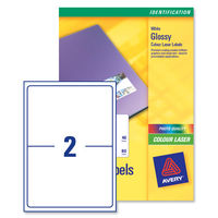 Avery Addressing Labels Colour Laser 2 per Sheet 199.6x143.5mm Ref L7768-40 [80 Labels]