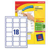 Avery Addressing Labels Laser Jam-free 18 per Sheet 63.5x46.6mm White Ref L7161-500 [9000 Labels]