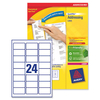 Avery Addressing Labels Laser Jam-free 24 per Sheet 63.5x33.9mm White Ref L7159-250 [6000 Labels]