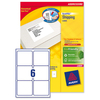 Avery Addressing Labels Laser Jam-free 6 per Sheet 99.1x93.1mm White Ref L7166-250 [1500 Labels]