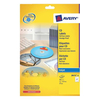 Avery CD/DVD Labels Inkjet 2 per Sheet Dia.117mm QuickDRY Ref J8676-25 [50 Labels]