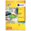 Avery CD/DVD Labels Laser 2 per Sheet Dia.117mm Black and White Ref L7676-25 [50 Labels]