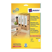 Avery Filing Label Recycled 4 Per Sheet 192x61mm Ref LR4761-25 [100 Labels]