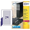 Avery Filing Labels Laser Eurofolio 24 per Sheet 134x11mm Ref L7170-25 [600 Labels]