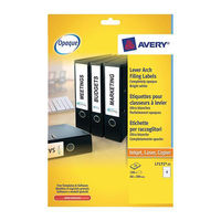 Avery Filing Labels Laser Lever Arch 4 per Sheet 200x60mm Ref L7171 [100 Labels]