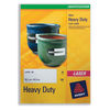 Avery Heavy Duty Labels Laser 1 per Sheet 210x297mm White Ref L4775-20 [20 Labels]