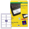 Avery Heavy Duty Labels Laser 10 per Sheet 96x50.8mm Silver Ref L6012-20 [200 Labels]